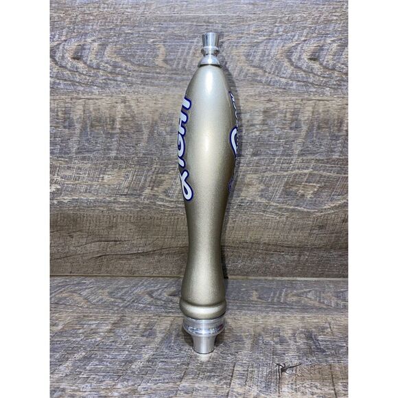 Rolling Rock Light Silver Pub Style Logo Beer Tap Handle 11.5" Tall - Excellent! - Picture 2 of 5